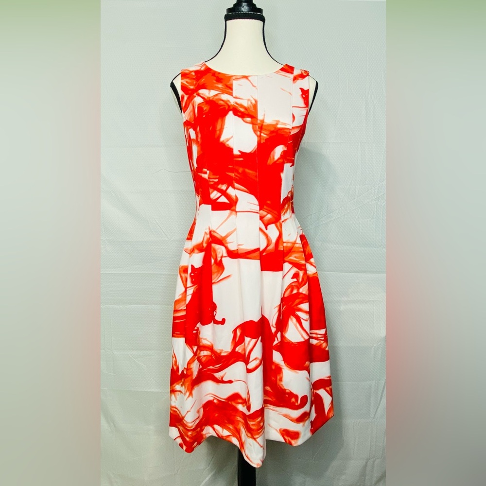 CALVIN KLEIN FIT AND FLARE DRESS